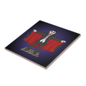 Cute Vampire/Dracula Tegeltje (Zijkant)