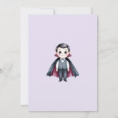Cute Vampire Halloween Birthday Invitation (Dos)