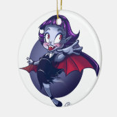 Cute Vampire Keramisch Ornament (Links)
