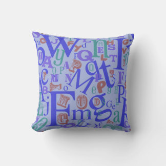Cute van A naar Z Alphabet Crazy Fun Design Kussen