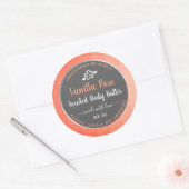 Cute Vanilla Rose Pink Produit Packaging Étiquette (Enveloppe)