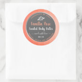 Cute Vanilla Rose Pink Produit Packaging Étiquette (Sac)