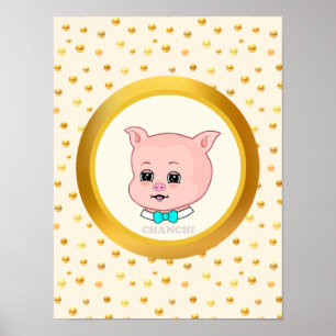 Cute Varken Cartoon Poster