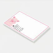 Cute Varken Post-it® Notes (Schuin)