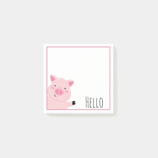 Cute Varken Post-it® Notes (Voorkant)