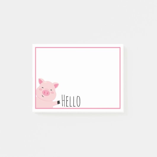 Cute Varken Post-it® Notes (Voorkant)