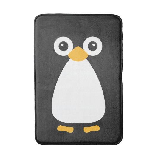 Cute Vector Penguin Badmat (Voorkant Verticaal)