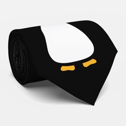 Cute Vector Penguin Stropdas (Opgerold)