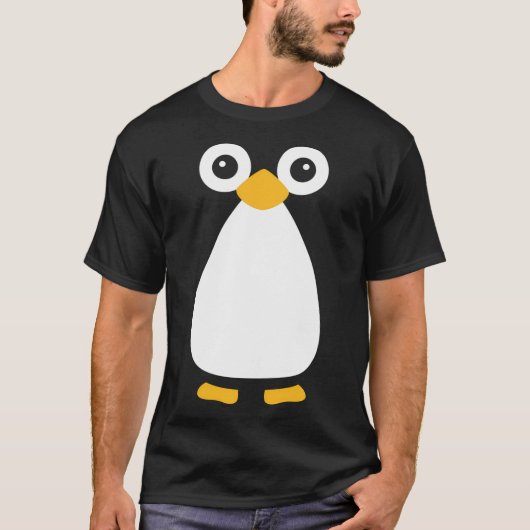 Cute Vector Penguin T-shirt (Voorkant)