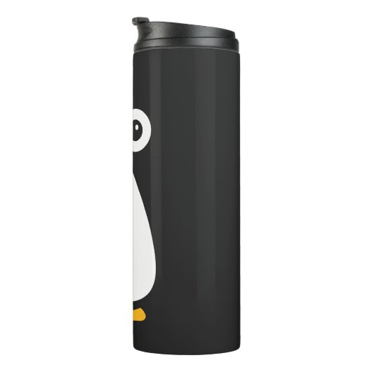 Cute Vector Penguin Water Fles (Geroteerd rechts)