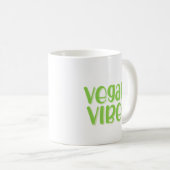 Cute Vegan Vibes Drôle Citation Coffee Mug (Devant droit)