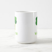 Cute Vegetarian Végétarien Drôle Citation Café Mug (Centre)