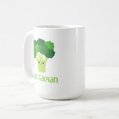Cute Vegetarian Végétarien Drôle Citation Café Mug (Devant gauche)