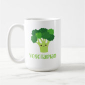 Cute Vegetarian Végétarien Drôle Citation Café Mug (Gauche)