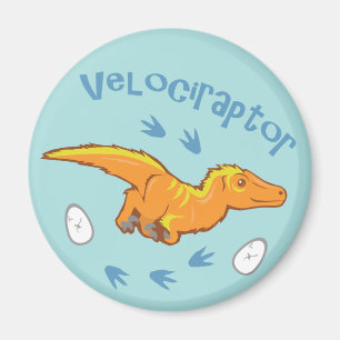 Cute Velociraptor Magneet