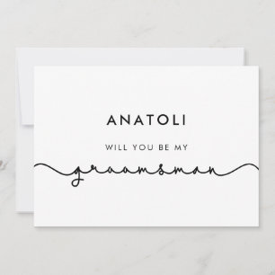 Cute verbindende hart lettertype getuige voorstel  kaart