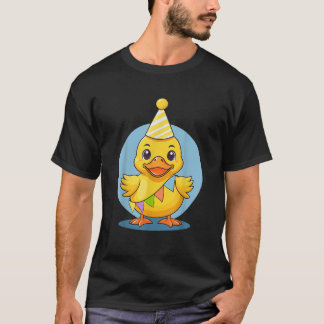 Cute Verjaardag Eend Meisjes Jongens Peuter Rubber T-shirt