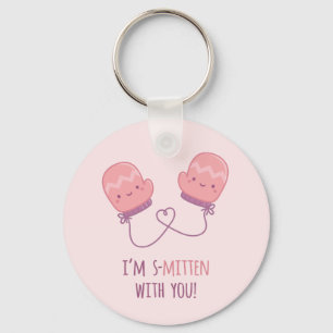 Cute Verliefd Op Jou Mutsen Paar In Love Stomme Pu Sleutelhanger