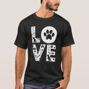 Cute Vet Ech Love Dog Cat Veterinarian Veterinary T-shirt