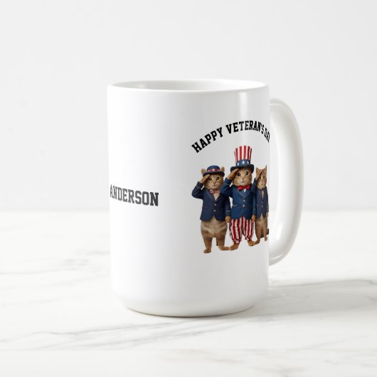 Cute Veteran's Day Mug (Devant droit)