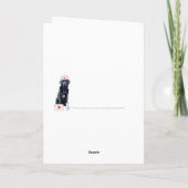 Cute Veterinary Professional Veterinary Bedankkaart (Achterkant)