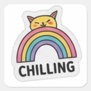 Cute Vibe Shaka Handteken Sticker Vel