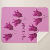 Cute Victoria nom rose tulip fleurs couverture (Devant (Horizontal))