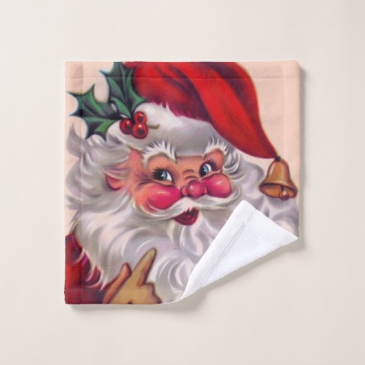 Cute vinification santa claus 2 (Gant de toilette)