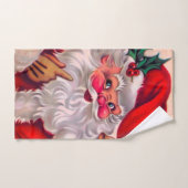Cute vinification santa claus 2 (Serviette à main)