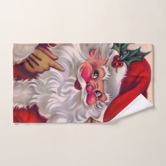 Cute vinification santa claus 2 (Serviette à main)