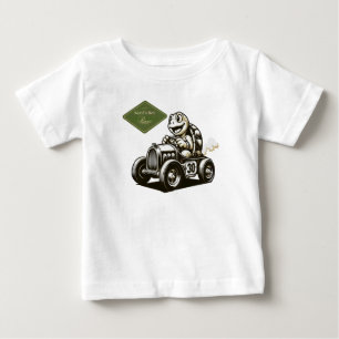 Cute vintage cartoon schildpad racer Tri-Blend shi