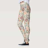Cute Vintage Fleurs Rétro Leggings (Gauche)