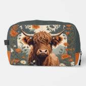 Cute Vintage Highland Cow  Toilettasje (Voorkant)