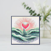 Cute vintage jeu romantique Valentines carte (Debout devant)