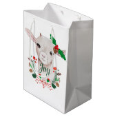 Cute Vintage-kerstgeit - Joy Medium Cadeauzakje (Achterkant Gekanteld)