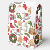 Cute Vintage Kerstthema Bedankdoosjes (Geopend)