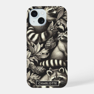 Cute Vintage Racoon sans couture