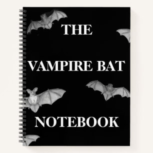 Cute Vintage Vampire Volant Bat Carnet sphérique