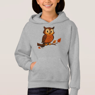 Cute, vintage whimsical fall/autumn owl