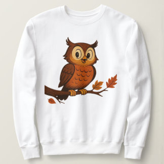 Cute, vintage whimsical fall/autumn owl trui