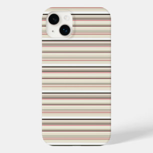 Cute vintage wit rode strepen Case-Mate iPhone 14 plus hoesje
