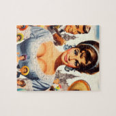 Cute Vintage Woman Legpuzzel (Horizontaal)