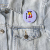 Cute Viola Girl Button (In situ)