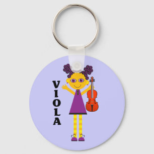 Cute Viola Girl Sleutelhanger