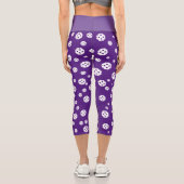 Cute violet pickleball haute taille leggings sport (Verso)
