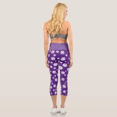 Cute violet pickleball haute taille leggings sport (Verso)