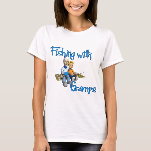 Cute Vist met Gramps T-shirt (Voorkant)