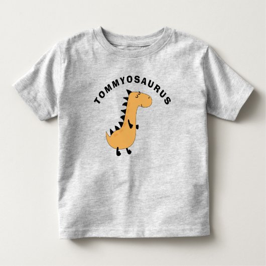 Cute Voeg naam van kind toe Dinosaur Geschenk Peut Kinder Shirts (Voorkant)