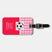 Cute Voetbal Bagagelabel (Voorkant horizontaal)