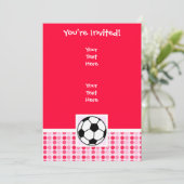 Cute Voetbal Kaart (Staand voorkant)